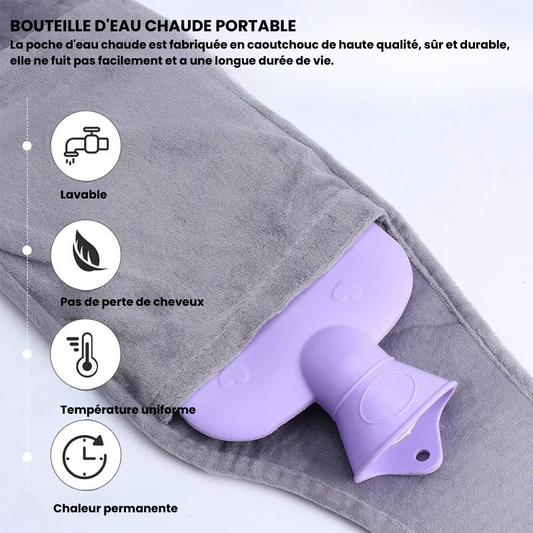 Ceinture de bouillotte en peluche rechargeable