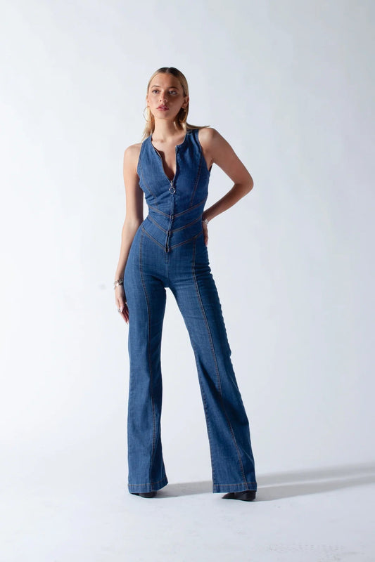 DENIM | JUMPSUIT AVEC CŒURS