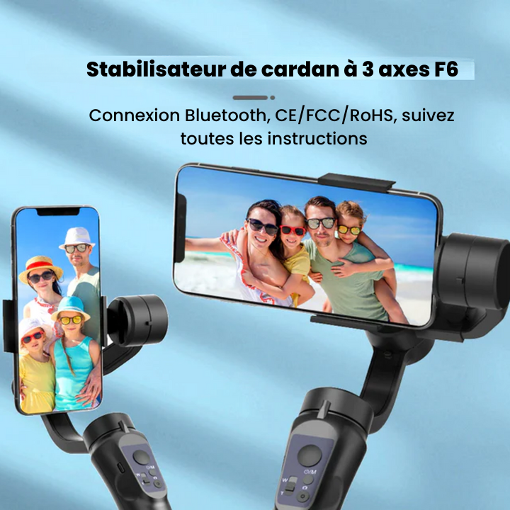 Stabilisateur de cardan pour téléphone portable Gimbal™ | Prenez des photos et réalisez des vidéos comme un pro