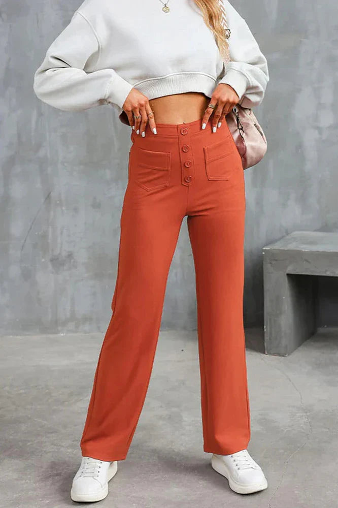 Pantalon Multi-Poches Élastique