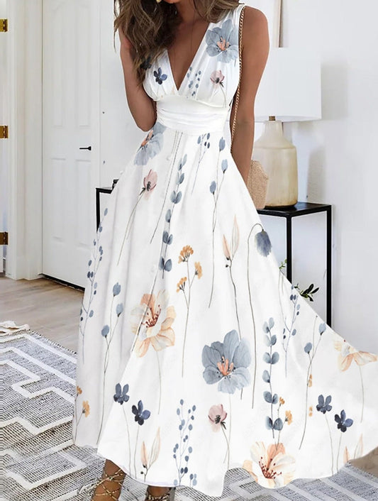 Désirée™ Robe midi à fleurs de couleur pastel