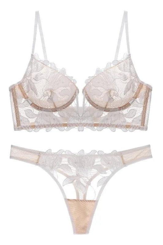 Gabrielle - Embroidered Lace Lingerie Set